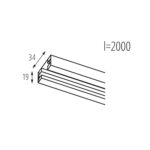 Kanlux 45889 Аксесоари за еднофазна релсова система TEAR 1F 2M-W