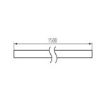 Kanlux 45900 Аксесоари за еднофазна релсова система TEAR 1F COVER 1.5M B