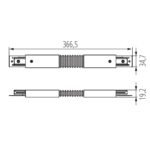 Kanlux 45902 Аксесоари за еднофазна релсова система TEAR 1F CON-I FLEX B