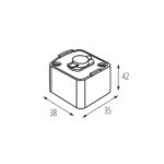 Kanlux 45912 Аксесоари за еднофазна релсова система TEAR 1F PADAPTOR-B