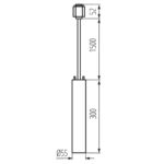 Kanlux 45919 Прожектор за еднофазна релсова система ATL 1F PEND30 GU10 W