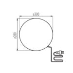 Kanlux 45931 Градинско осветително тяло със сменяем източник на светлина STONO MLK STONO 30 MLK