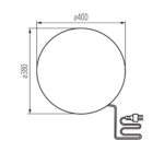 Kanlux 45932 Градинско осветително тяло със сменяем източник на светлина STONO MLK STONO 40 MLK