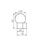 Kanlux 46080 Градинско осветително тяло със сменяем източник на светлина STONO 15M EL GR