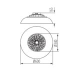 Kanlux 46371 LED плафониера PLAVE PAN CCT+RGB PLAVE PAN60 CCT+RGB B