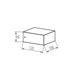 Kanlux 46390 Градинско осветително тяло със сменяем източник на светлина LEGINO GX53 EL5 B