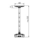 Kanlux 46450 Соларно LED осветително тяло PARENO SLR 25W CCT-B