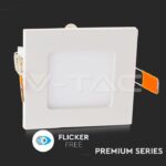 V-TAC VT-4863 6W LED Premium Панел Квадрат Топло Бяла Светлина