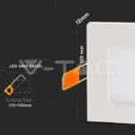 V-TAC VT-4863 6W LED Premium Панел Квадрат Топло Бяла Светлина