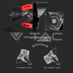 V-TAC VT-490 500W LED Осветител за Стадион SAMSUNG Чип Meanwell Дравейр 45° 5000K Дим.