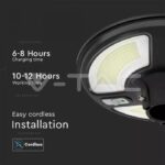 V-TAC VT-5152 LED Соларно Градинско Тяло 10W Сензор Дистанционно IP65 4000K