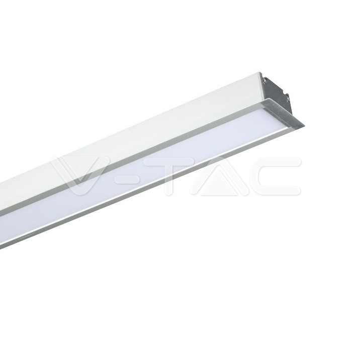 603.jpg V-TAC VT-603 LED Линейно SAMSUNG Чип 40W за Вграждане Сиво Тяло 6400K