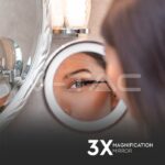 V-TAC VT-6628 3 LED Огледало за Стена 4 x AA Батерии Тяло Никел