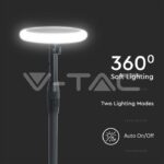 V-TAC VT-6668 3W LED Соларно Градински Тяло Черно Бяло Тяло 3000K 2бр.