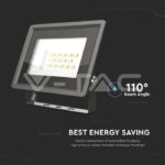 V-TAC VT-6728 10W LED Прожектор SMD F-Series Черно Тяло 4000K
