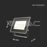 V-TAC VT-6728 10W LED Прожектор SMD F-Series Черно Тяло 4000K