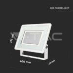 V-TAC VT-6735 200W LED Прожектор Бяло Тяло 4000K