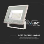 V-TAC VT-6747 30W LED Прожектор SMD F-Series Бяло Тяло 4000K