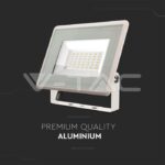 V-TAC VT-6747 30W LED Прожектор SMD F-Series Бяло Тяло 4000K