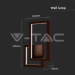 V-TAC VT-6840 20W Стенна Лампа Бежово 3000K IP54