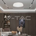 V-TAC VT-6909 LED Осветител 38W Кръг за Таван Бяла Рамка 4000K