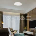V-TAC VT-6909 LED Осветител 38W Кръг за Таван Бяла Рамка 4000K