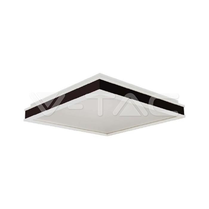 6917.jpg V-TAC VT-6917 LED Осветител 48W Квадрат за Таван Черна Рамка 4000K Димиращ