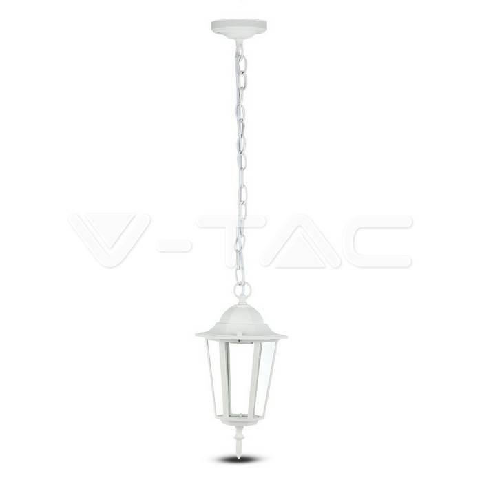 7073.jpg V-TAC VT-7073 Градинска Висяща Лампа E27 Мат Бял