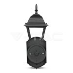 V-TAC VT-7519 Фенер за Стена Четиристен Черен Малък