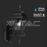 V-TAC VT-7519 Фенер за Стена Четиристен Черен Малък