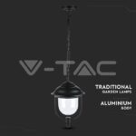 V-TAC VT-7529 Градински Фенер 1 x E27 Черен Висящ