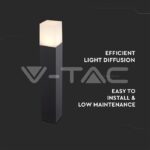 V-TAC VT-7564 GU10 Градинска Наземна Лампа Черна Квадрат 50CM IP54