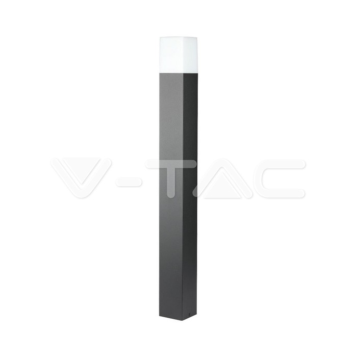 7565.jpg V-TAC VT-7565 GU10 Градинска Наземна Лампа Черна Квадрат 80CM IP54