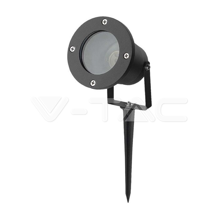7571.jpg V-TAC VT-7571 GU10 Градинско Тяло Колче Черно Тяло IP65