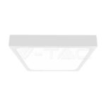 V-TAC VT-7629 24W LED Плафон Квадрат Бяла Рамка 6400К IP44