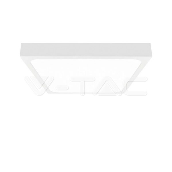 V-TAC VT-7632 30W LED Плафон Квадрат Бяла Рамка 6500К IP44