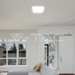 V-TAC VT-76321 30W LED Плафон Квадрат Бяла Рамка 6400К IP44
