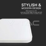 V-TAC VT-76321 30W LED Плафон Квадрат Бяла Рамка 6400К IP44