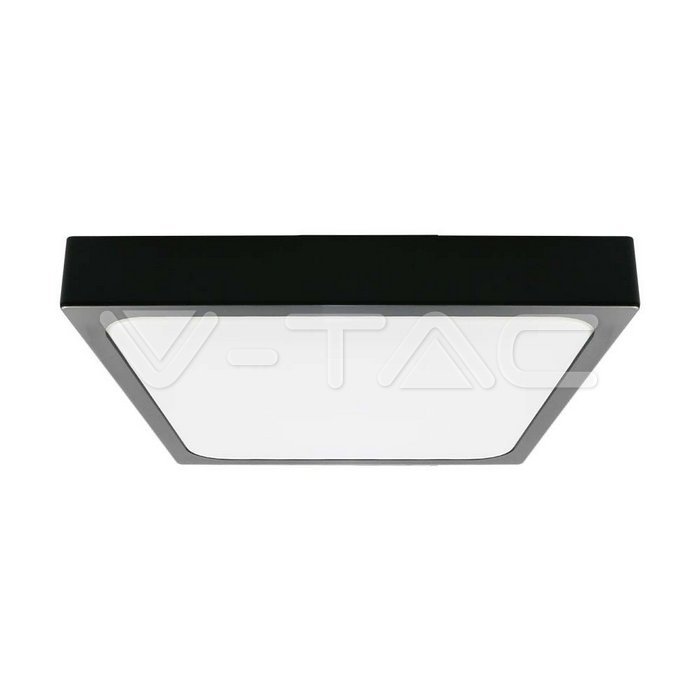 7642.jpg V-TAC VT-7643 18W LED Плафон Квадрат Черна Рамка 4000К IP44