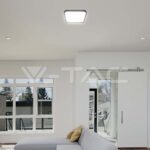 V-TAC VT-76441 18W LED Плафон Квадрат Черна Рамка 6500К IP44