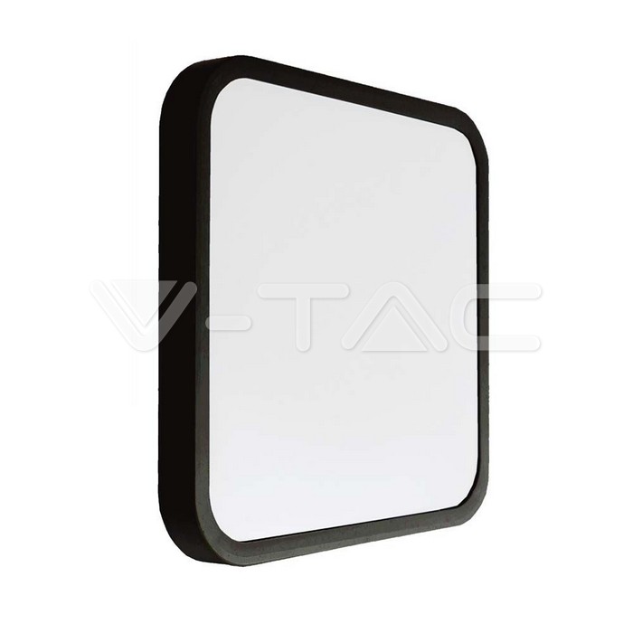 76451.jpg V-TAC VT-76451 24W LED Плафон Квадрат Черна Рамка 3000К IP44