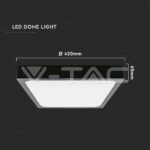 V-TAC VT-7649 30W LED Плафон Квадрат Черна Рамка 4000К IP44