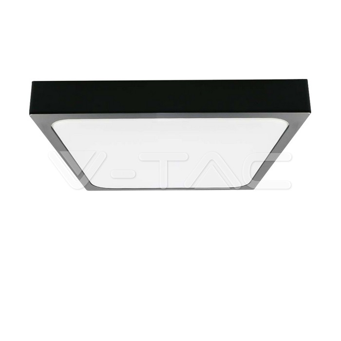 7648.jpg V-TAC VT-7649 30W LED Плафон Квадрат Черна Рамка 4000К IP44