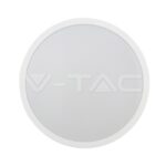V-TAC VT-76631 24W LED Плафон Кръг Микровълнов Сензор Бяла Рамка 4000К IP44