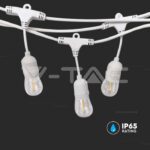 V-TAC VT-7699 Подредица E27 EU Щепсел IP44 Бяла