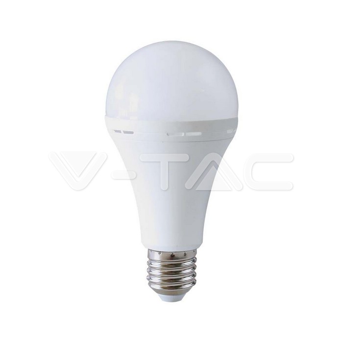 7795.jpg V-TAC VT-7795 LED Крушка 15W E27 A80 Пластик Аварийна 4000К
