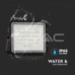 V-TAC VT-7823 10W LED Соларен Прожектор 6400K Сменяема Батерия Черно Тяло