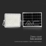 V-TAC VT-7845 20W LED Соларен Прожектор 6400K Сменяема Батерия Бяло Тяло