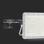 V-TAC VT-7845 20W LED Соларен Прожектор 6400K Сменяема Батерия Бяло Тяло