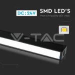 V-TAC VT-7956 30W Магнитен Линеен Осветител 3000K Черен 24V